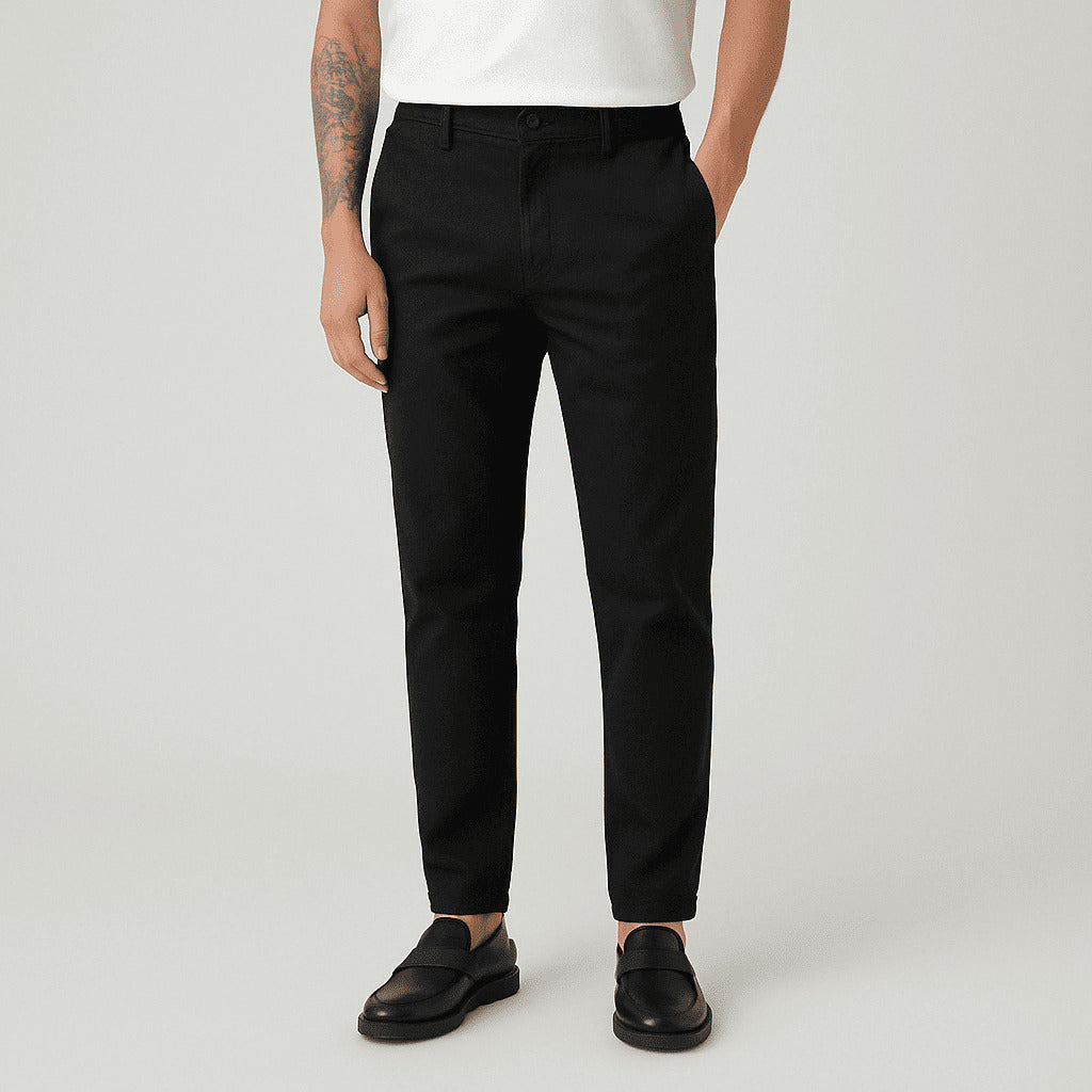 Calça Sarja com Corte Chino - Santorini