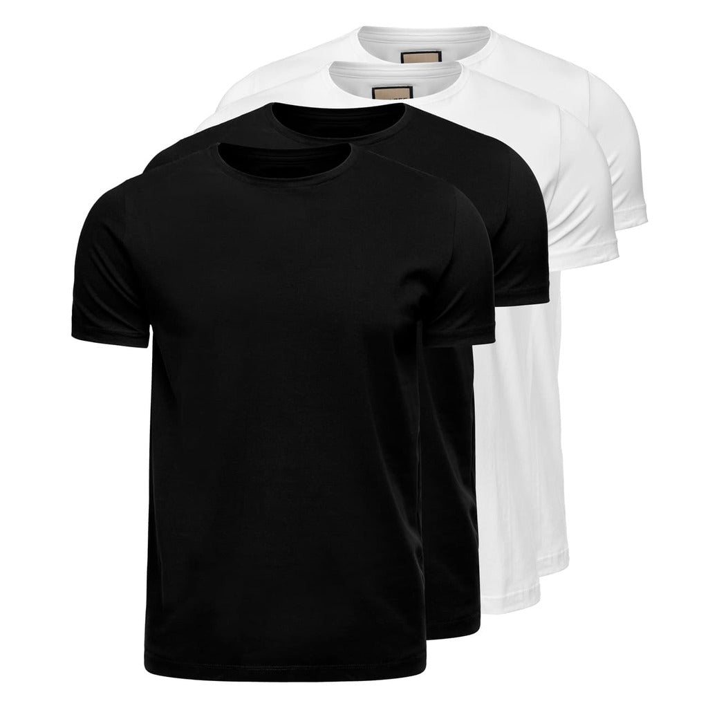 Kit 4 Camisetas Algodão Egípcio
