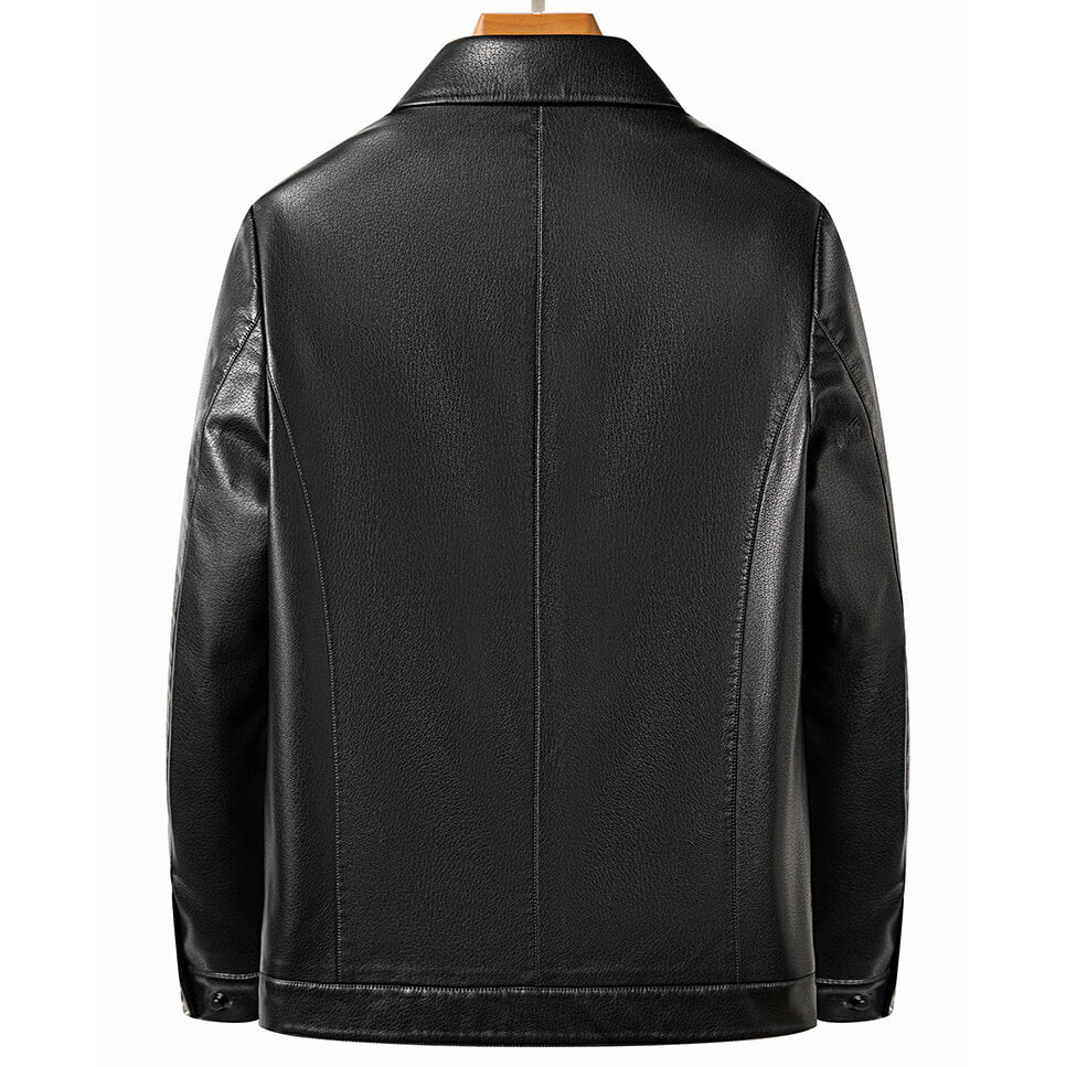 Jaqueta de Couro Legítimo - Black Elegance